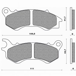 Τακάκια Daytona 86546 (FA603)(FD467) Τακάκια Daytona 86546 (FA603)(FD467)